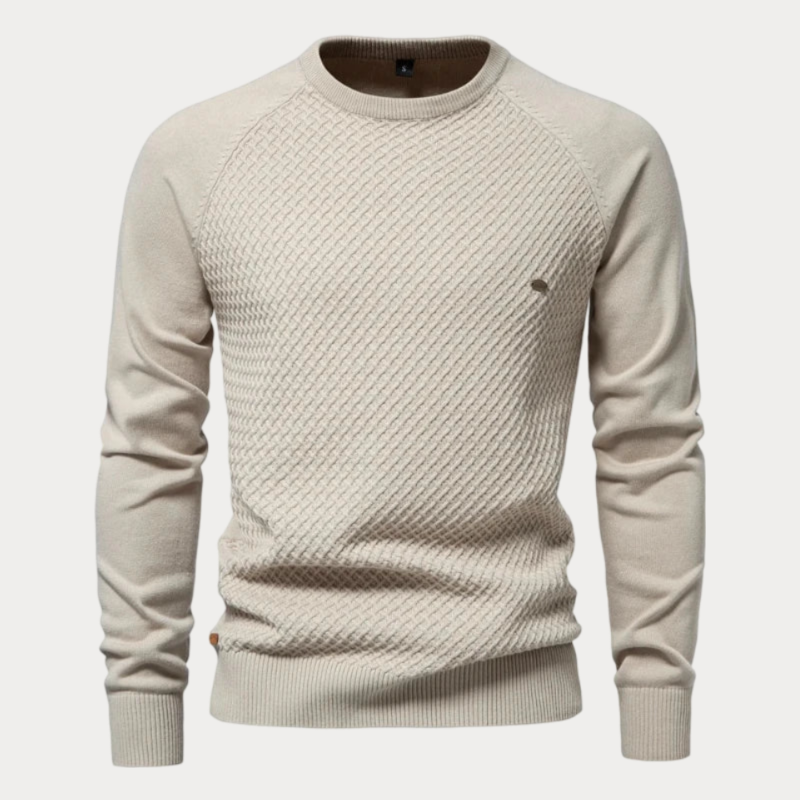 Tyre Crew Neck Cotton Sweater