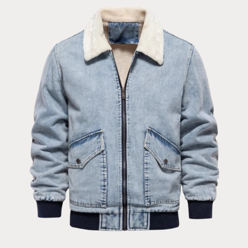 Arve Fur Collar Denim Jacket