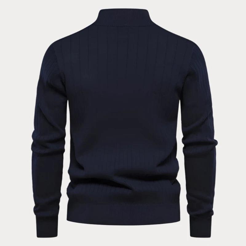 Descabezado Knitted Mock Neck Sweater