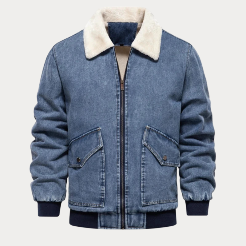 Arve Fur Collar Denim Jacket