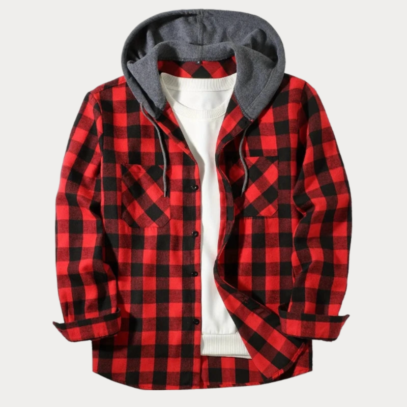 Toliara Plaid Hooded Jacket