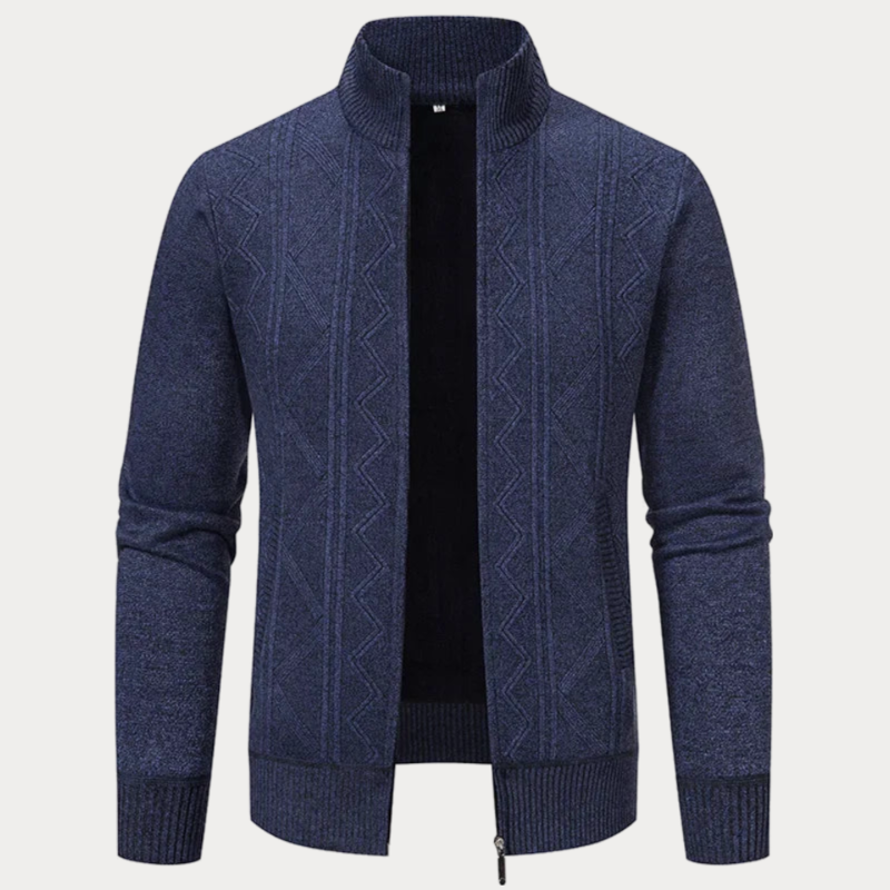 Iguazu Casual Stand Collar Cardigan