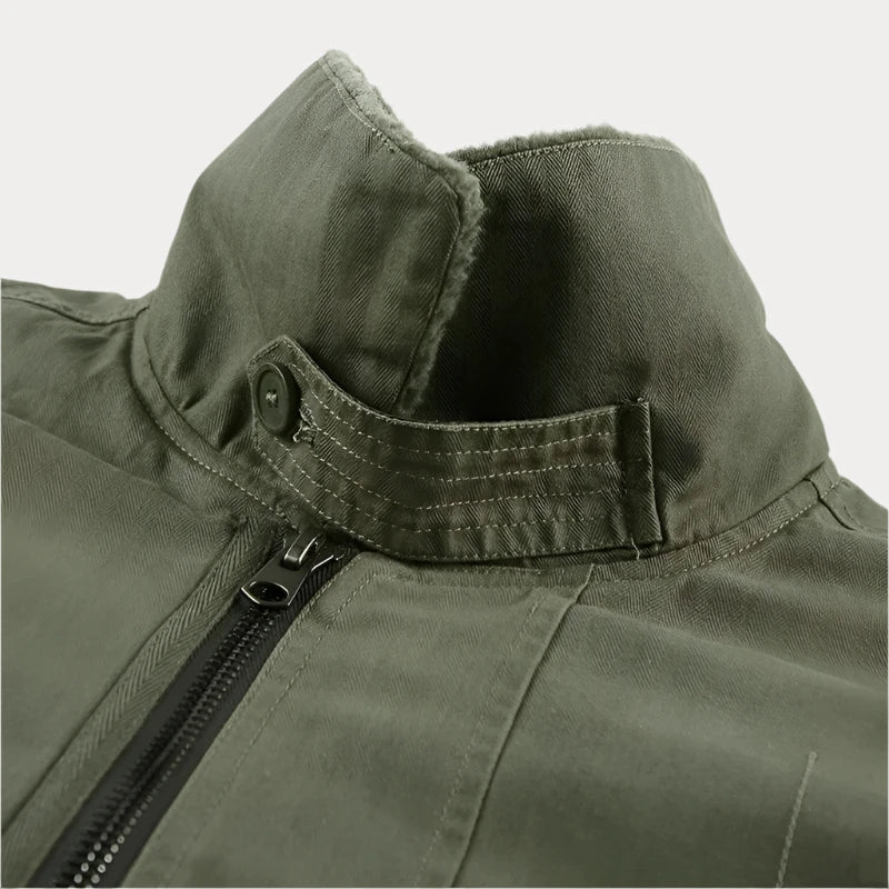 Capracotta Fur Collar Zipped Jacket