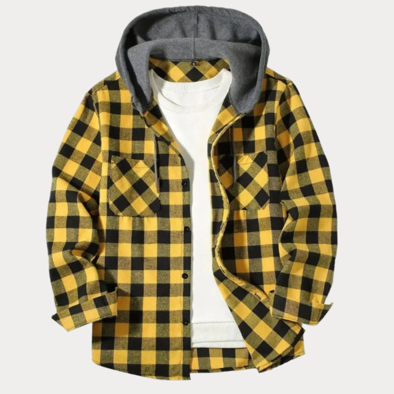 Toliara Plaid Hooded Jacket