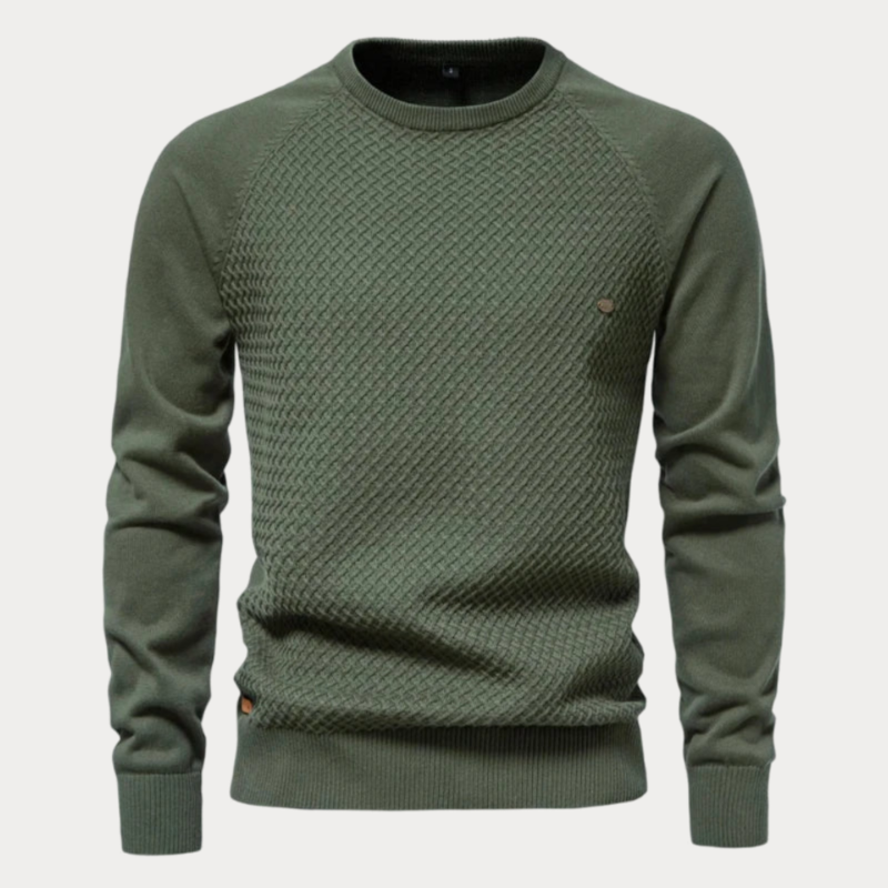 Tyre Crew Neck Cotton Sweater