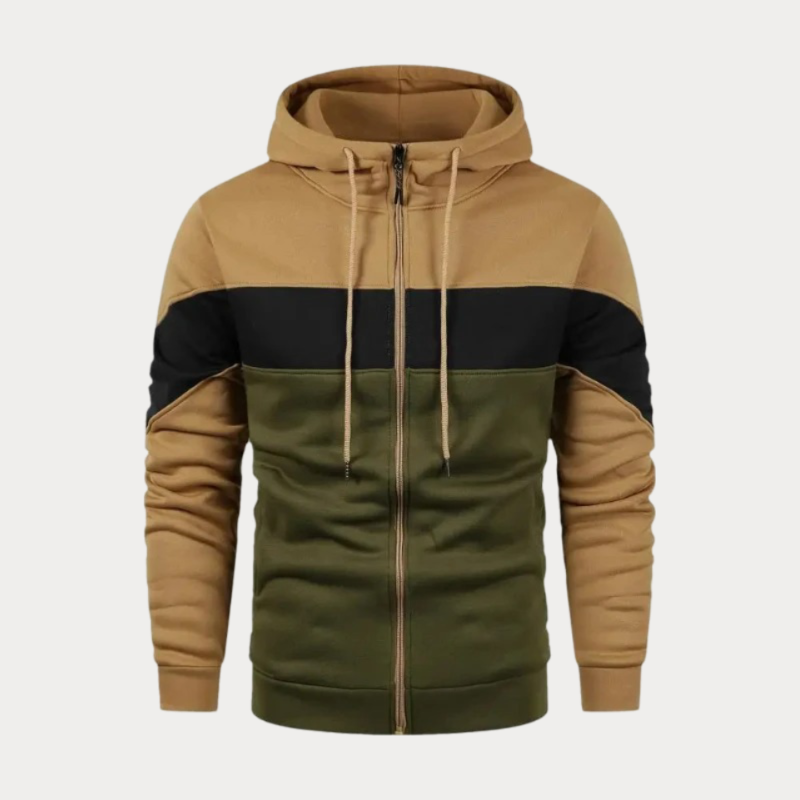 Babaj Drawstring Colorblock Hoodie