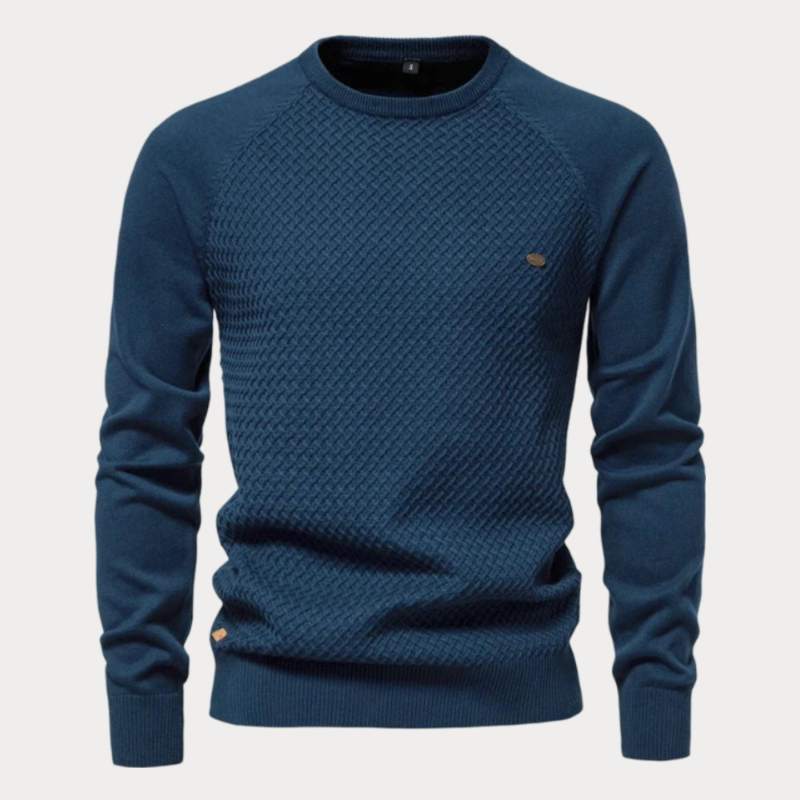 Tyre Crew Neck Cotton Sweater