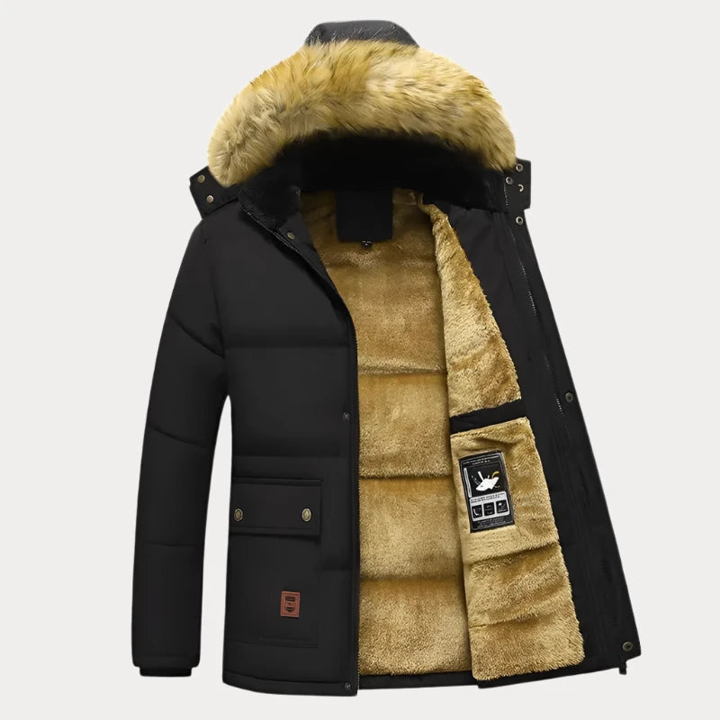 Bowna Fur Hooded Fleece Jacket