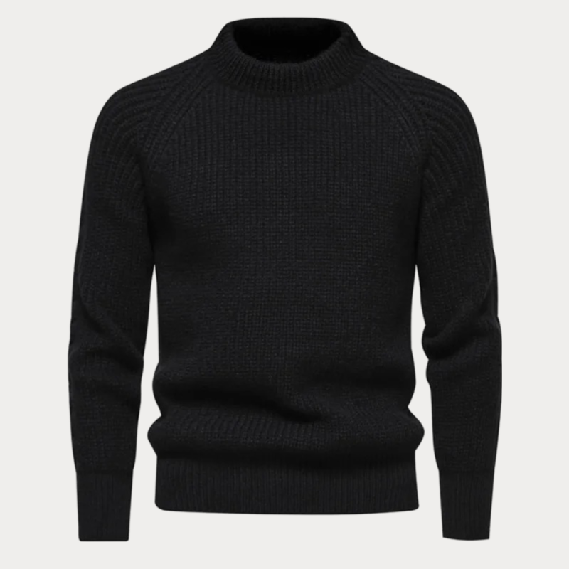 Affendorf Round Neck Jacquard Sweater