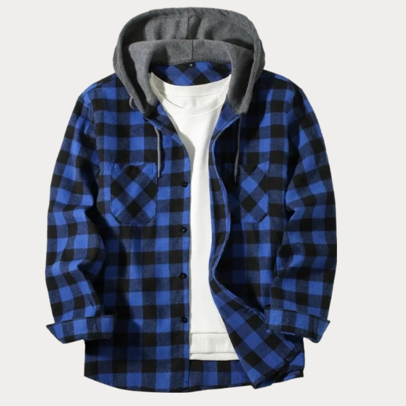 Toliara Plaid Hooded Jacket