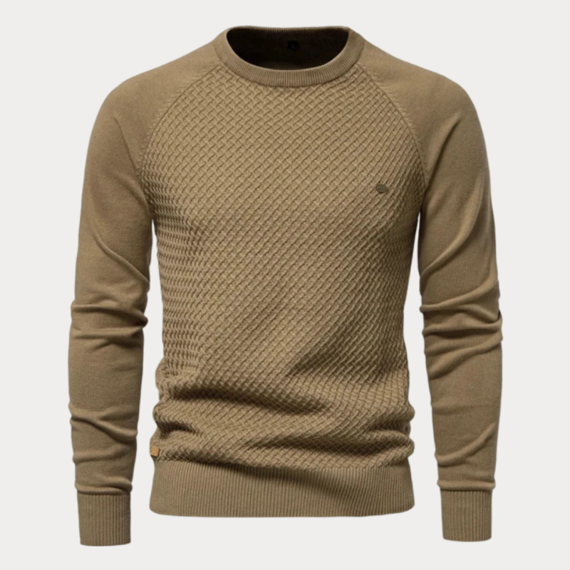 Tyre Crew Neck Cotton Sweater