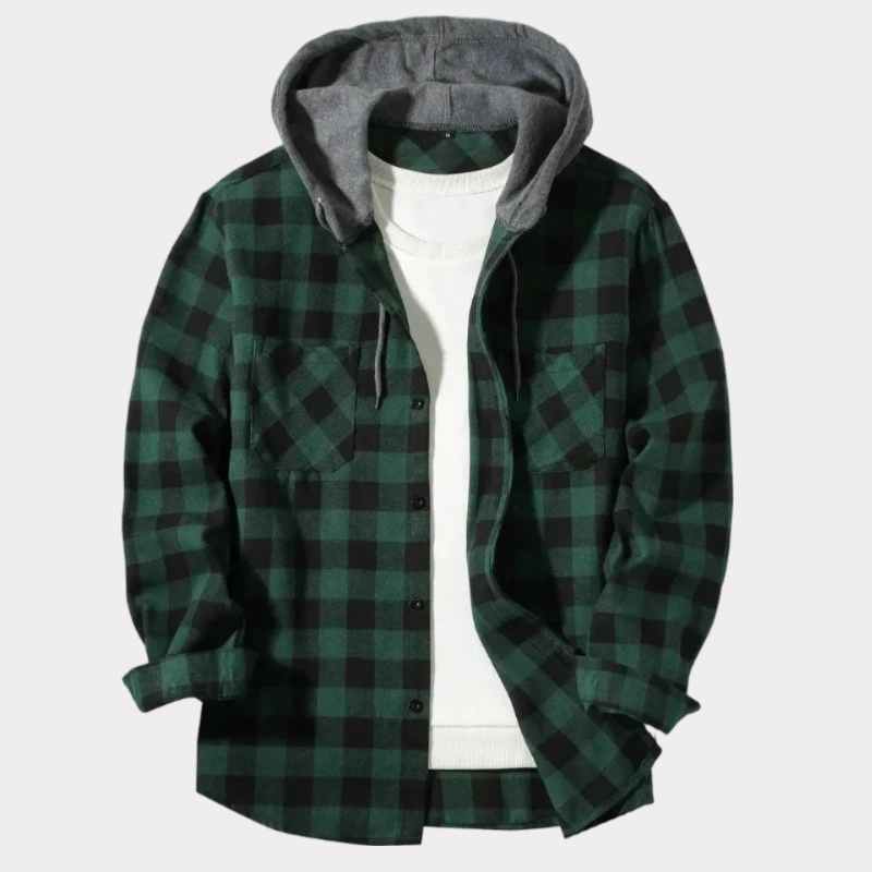 Toliara Plaid Hooded Jacket