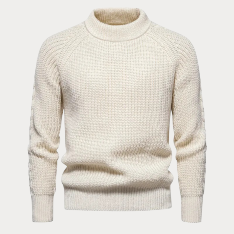 Affendorf Round Neck Jacquard Sweater