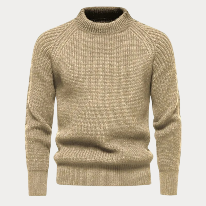 Affendorf Round Neck Jacquard Sweater