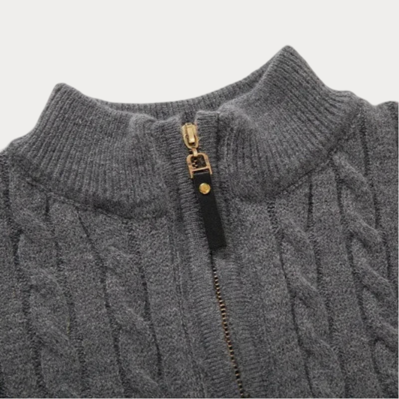 Burundi Half Zipper Pullover Sweater