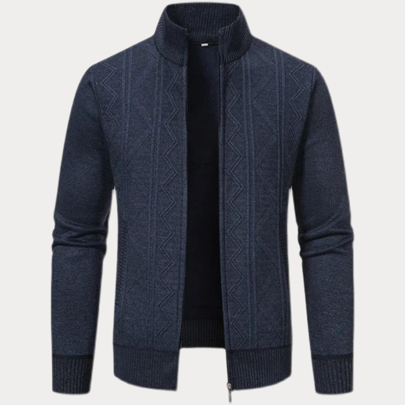 Iguazu Casual Stand Collar Cardigan