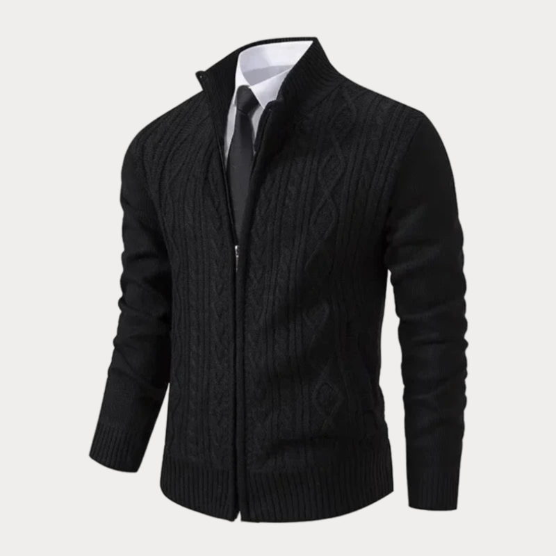 Ohak Stand Collar Cardigan