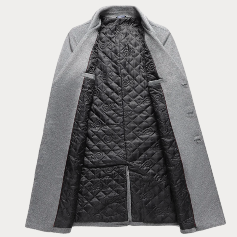 Naifaru Double Breasted Long Coat