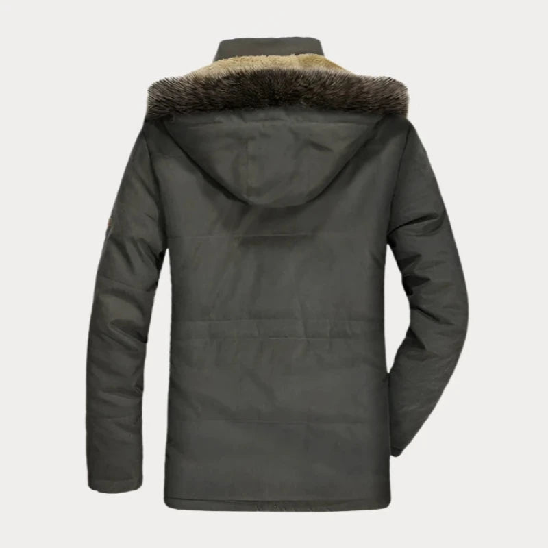 Jiddah Fur Hooded Padded Jacket