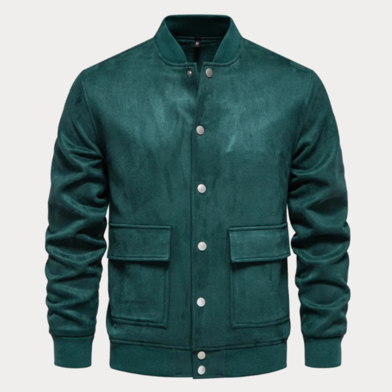 Latveria Crew Neck Button Up  Jacket