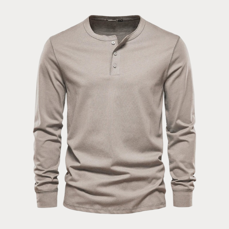 Saldus Long Sleeve Henley Shirt