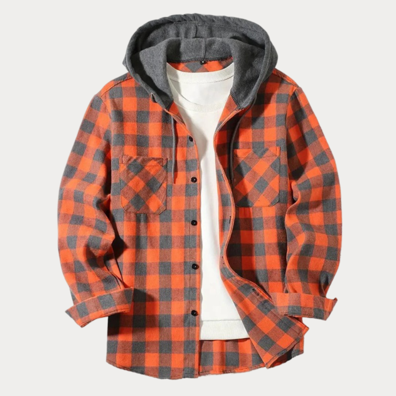 Toliara Plaid Hooded Jacket